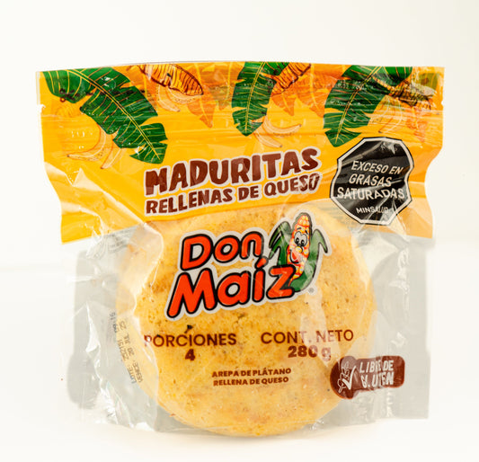 Arepas de Platano Rellenas de Queso