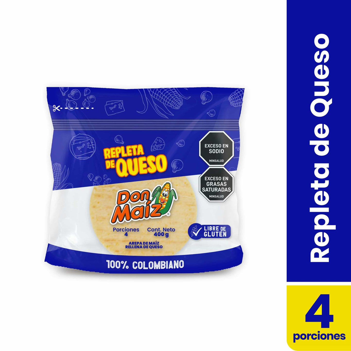 Arepas de Maíz Repletas de Queso